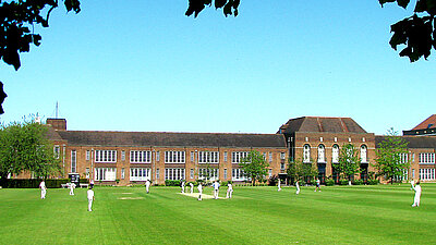 Cricket Match on the Head Master's Pitch
